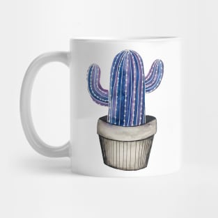 Watercolor galaxy inspired cacti design Mug